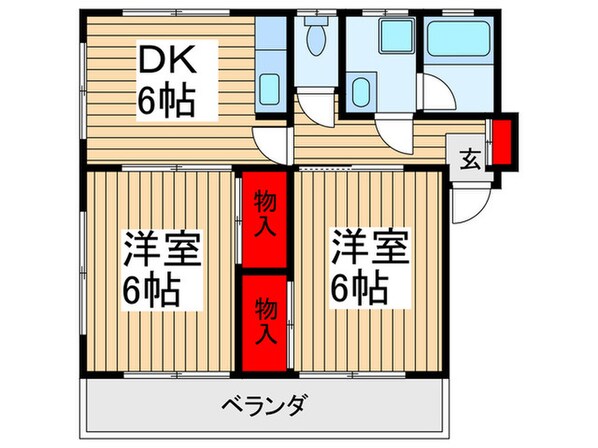 コ－ポ細田の物件間取画像